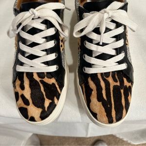 Dolce Vita Rocco Genuine Calf Hair Ladies Sneakers Sz 8